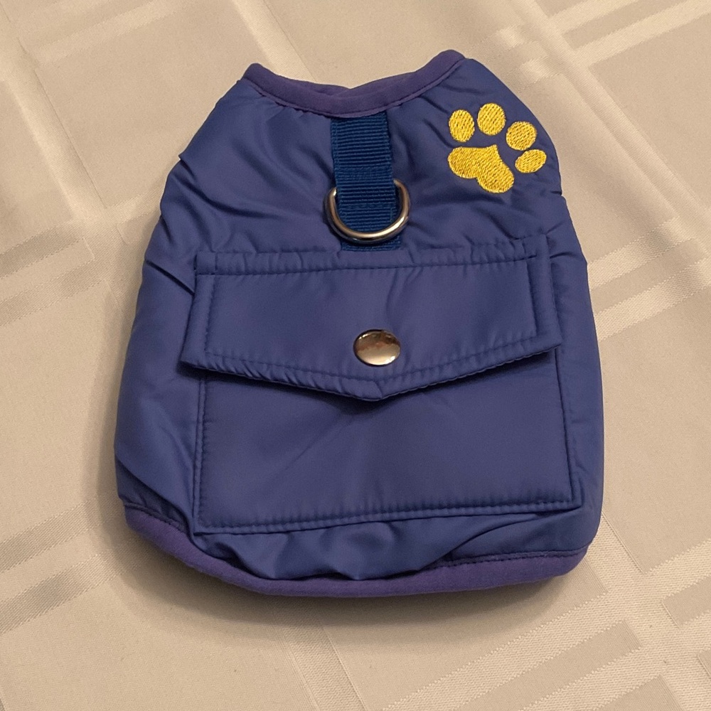 Top Paw Blue and Black(inside) Dog Jacket